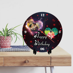 Table Clock With Photo / Birthday Gift