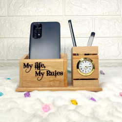 Customized Pen Stand / Wooden Pen Stand