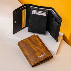 Mens Trifold wallet / Customized wallet
